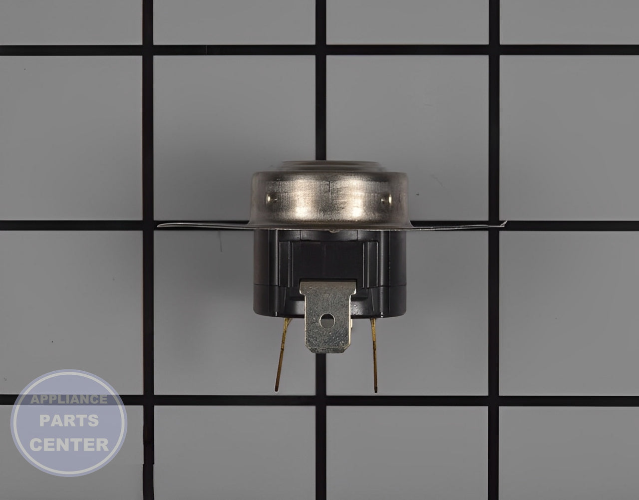 GE WASHER DRYER CYCLE THERMOSTAT WE04X25195 - Side view with precise measurements