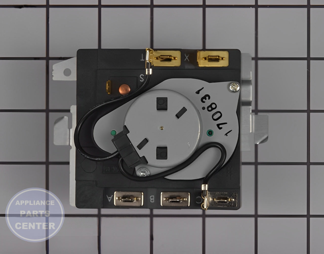 GE WASHER DRYER TIMER WE04X25280 - Installation in XL44 dryer showing key mounting points