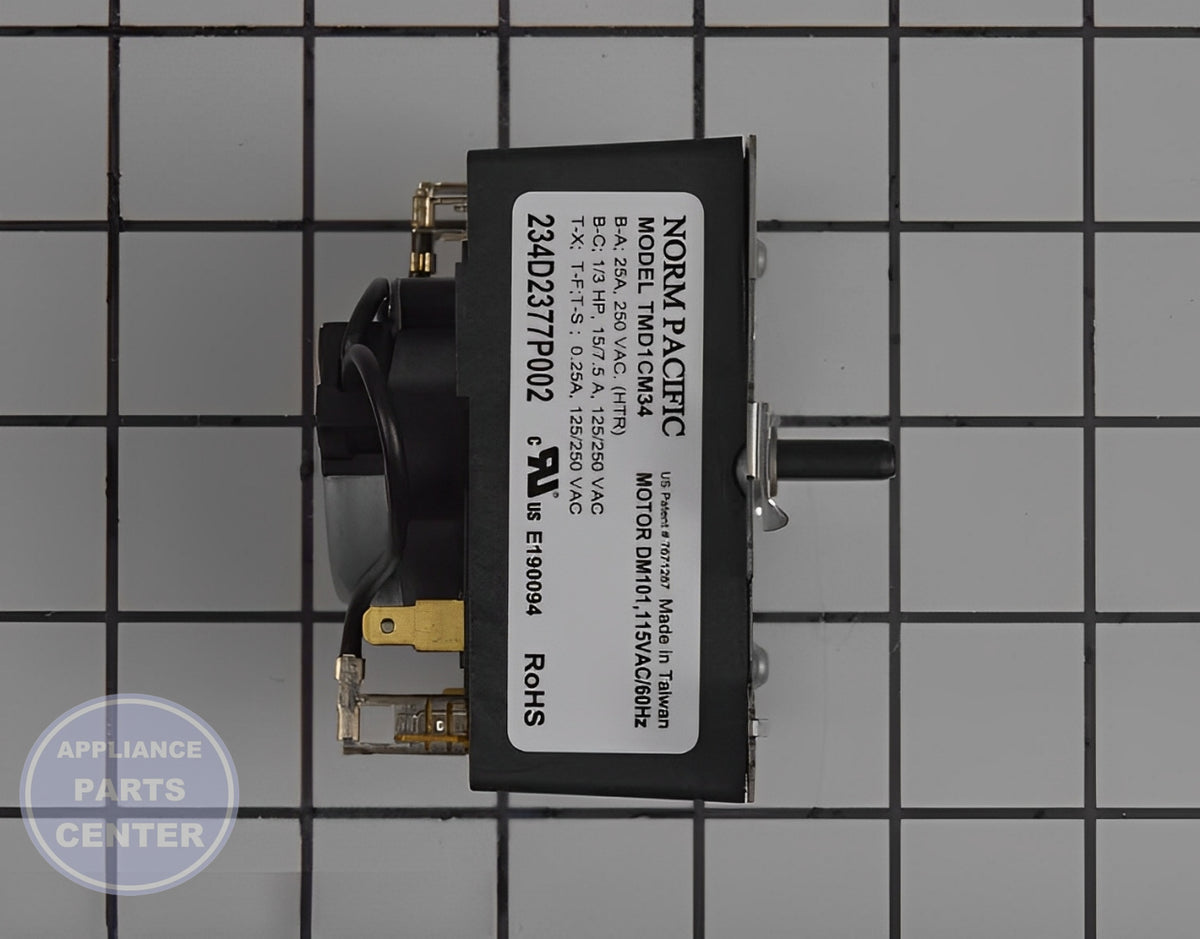 GE WASHER TIMER WE04X25281 - Installation in specific model showing mounting points