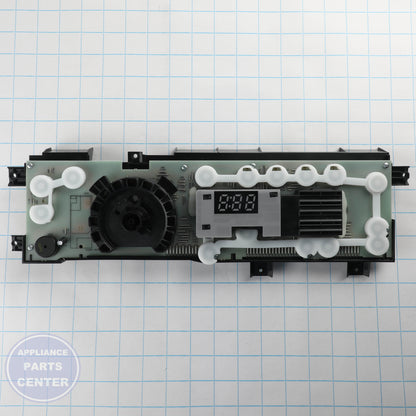 PCB ASM UI-MC AND SW WE04X25559 - Side view with precise measurements
