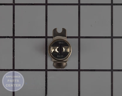 GE High Limit Thermostat WE04X26138 - Side view with dimensions and specifications