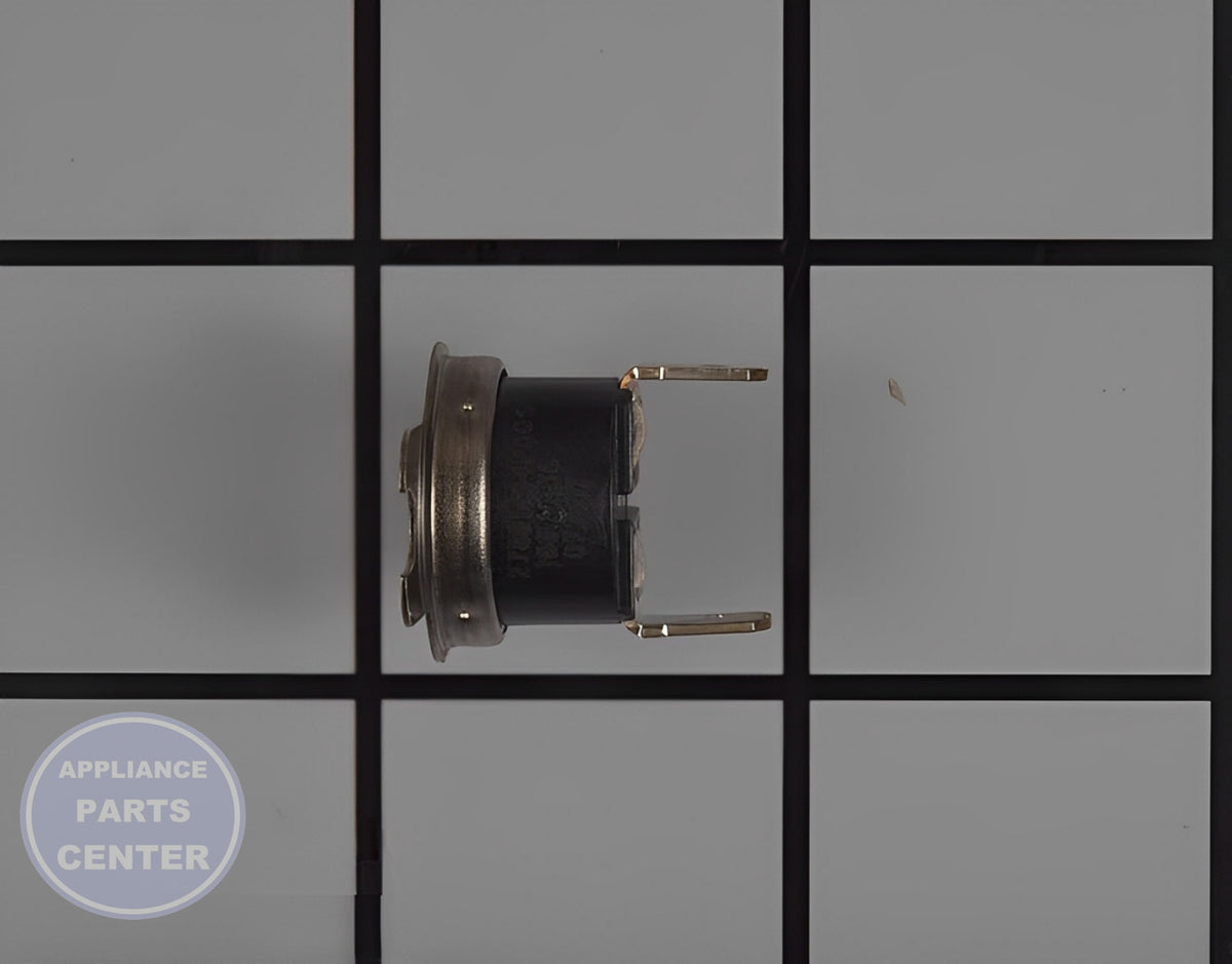 GE WASHER HIGH LIMIT THERMOSTAT WE04X26139 - Side view with precise measurements