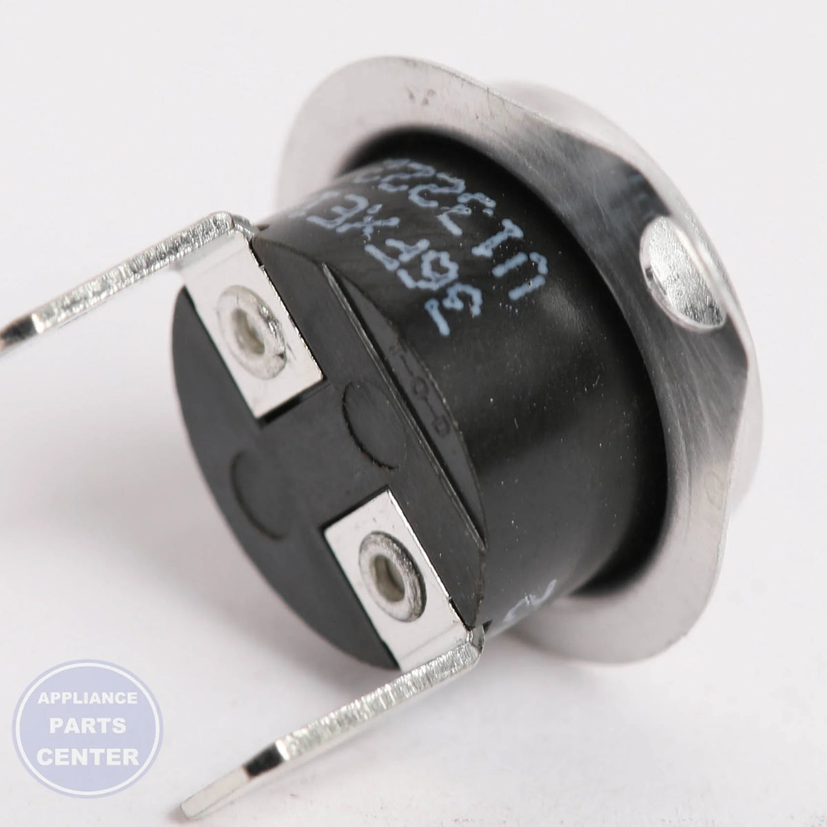 DRYER THERMOSTAT WE04X27367 - Side view with 2'' x 1.5'' measurements