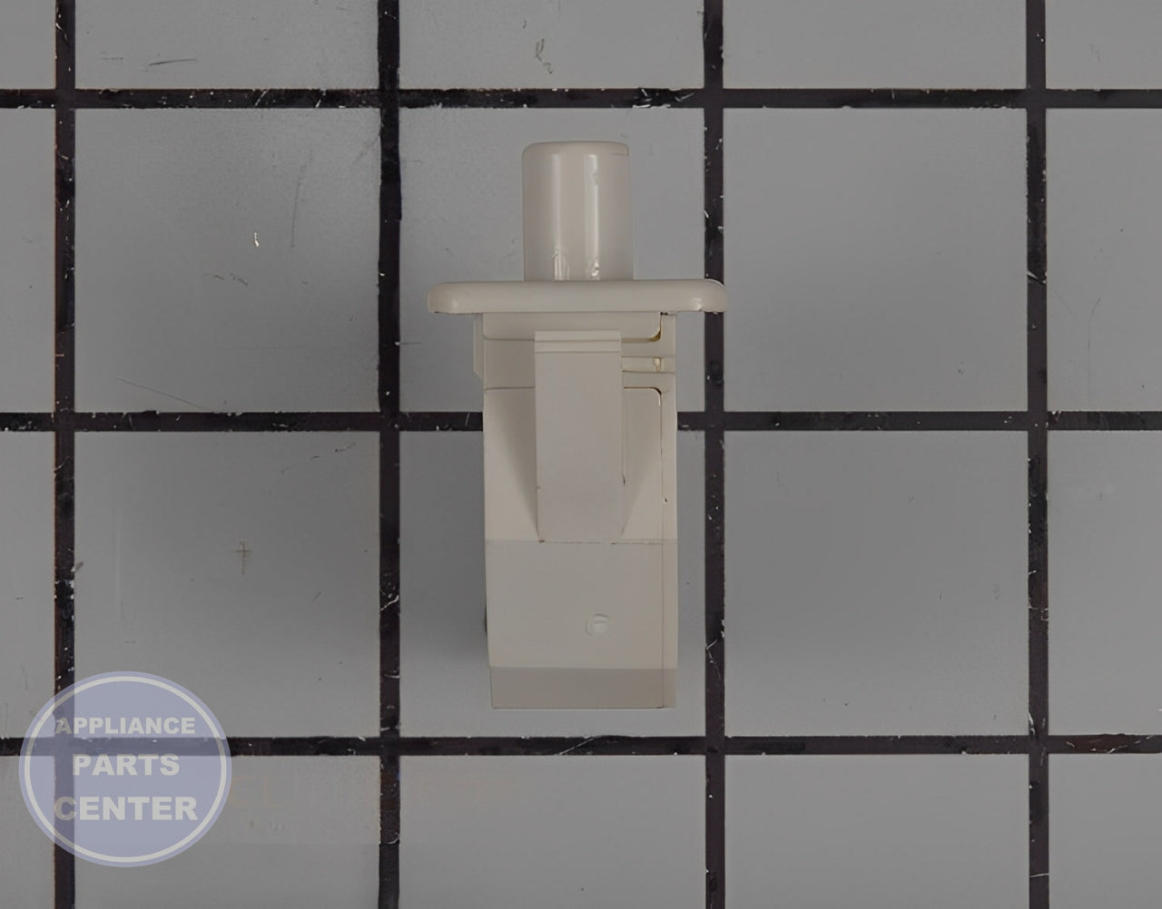 GE WASHER DRYER DOOR SWITCH WE04X28977 - Side view with precise measurements
