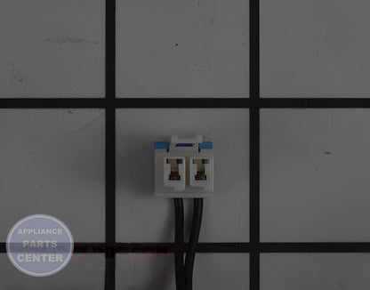 GE OUTLET THERMISTOR WE04X29714 - Side view with exact specifications