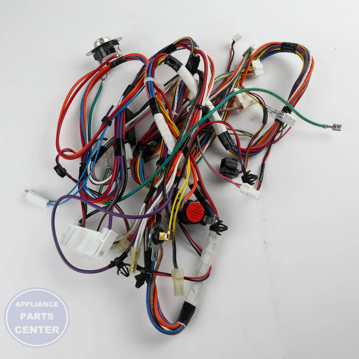 ELECTRIC DRYER HARNESS WE08X29300 - Detailed view of high-quality wire receptacle