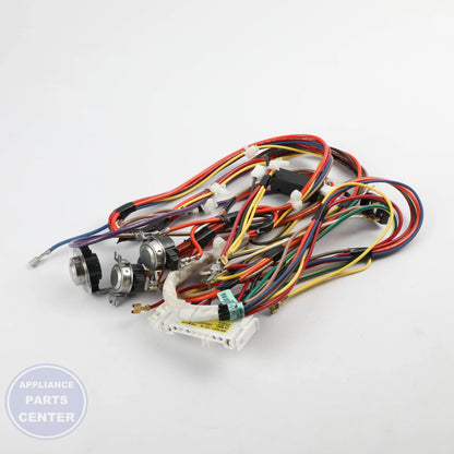 MAIN HARNESS ELECTRIC TL DRYER WE08X37097 - Side view with flexible wires for easy installation