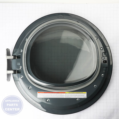 GEH DRYER DOOR LE WE10X29718 - Installation in GEH model revealing key mounting points