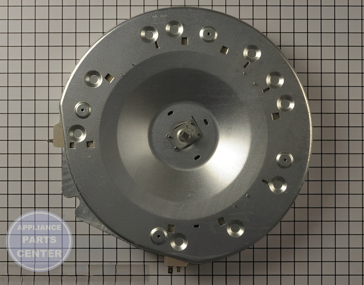 GE HEATER AND HOUSING ASSEMBLY WE11M62 - Detailed view of heating element specifications