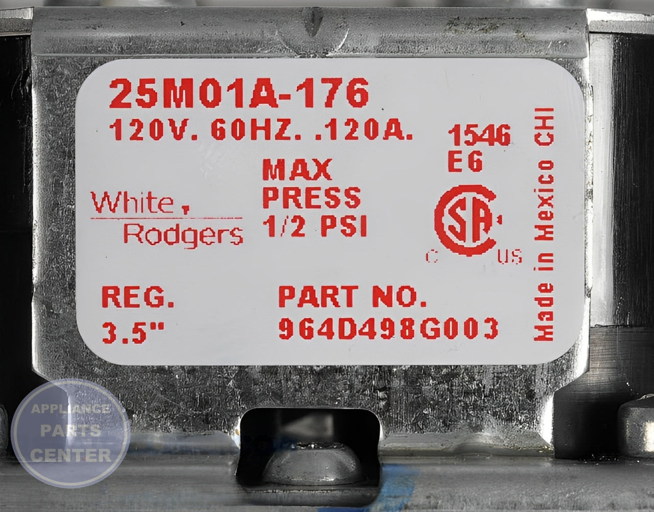 GE Gas Valve Assembly WE11X20711 - Detailed view of Gas Burner & Control Valve