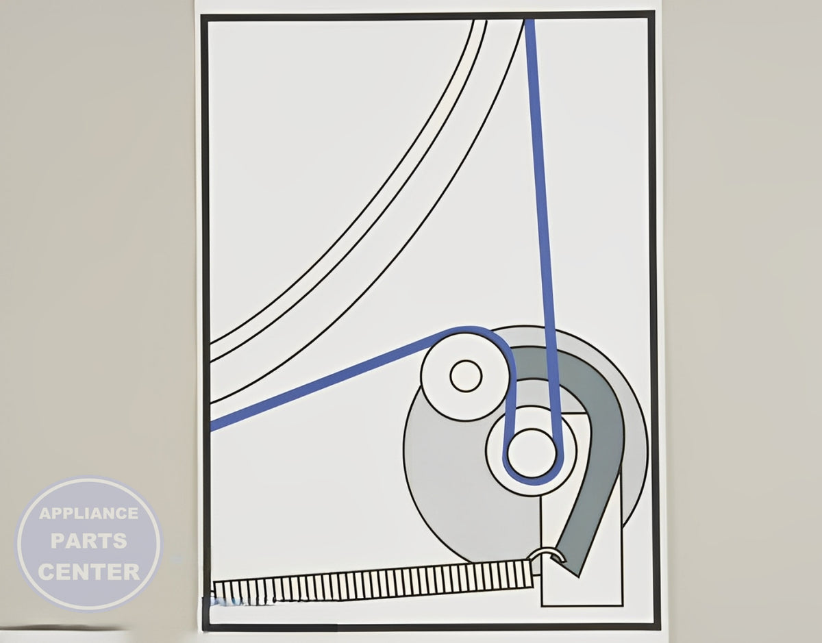 GE DRYER BELT WE12X10009 - Main view showing heavy-duty design for GEN Dryers