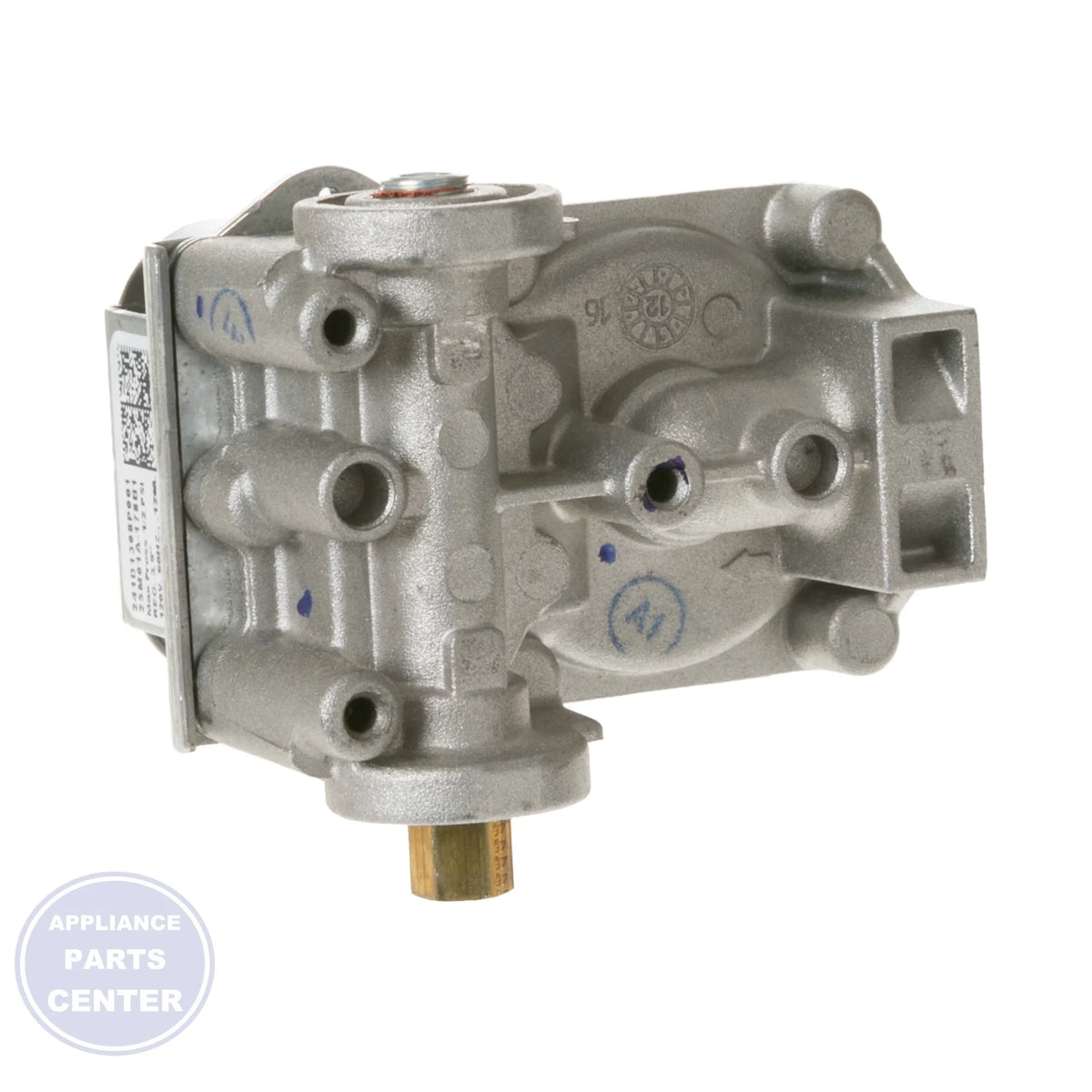 GEH GAS VALVE WE14X10109 - Installation in GEH model showing key mounting points