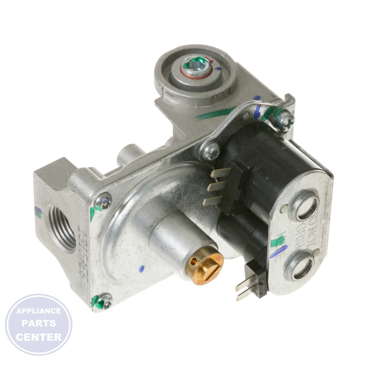 GEH GAS VALVE WE14X10109 - Installation in GEH model showing key mounting points