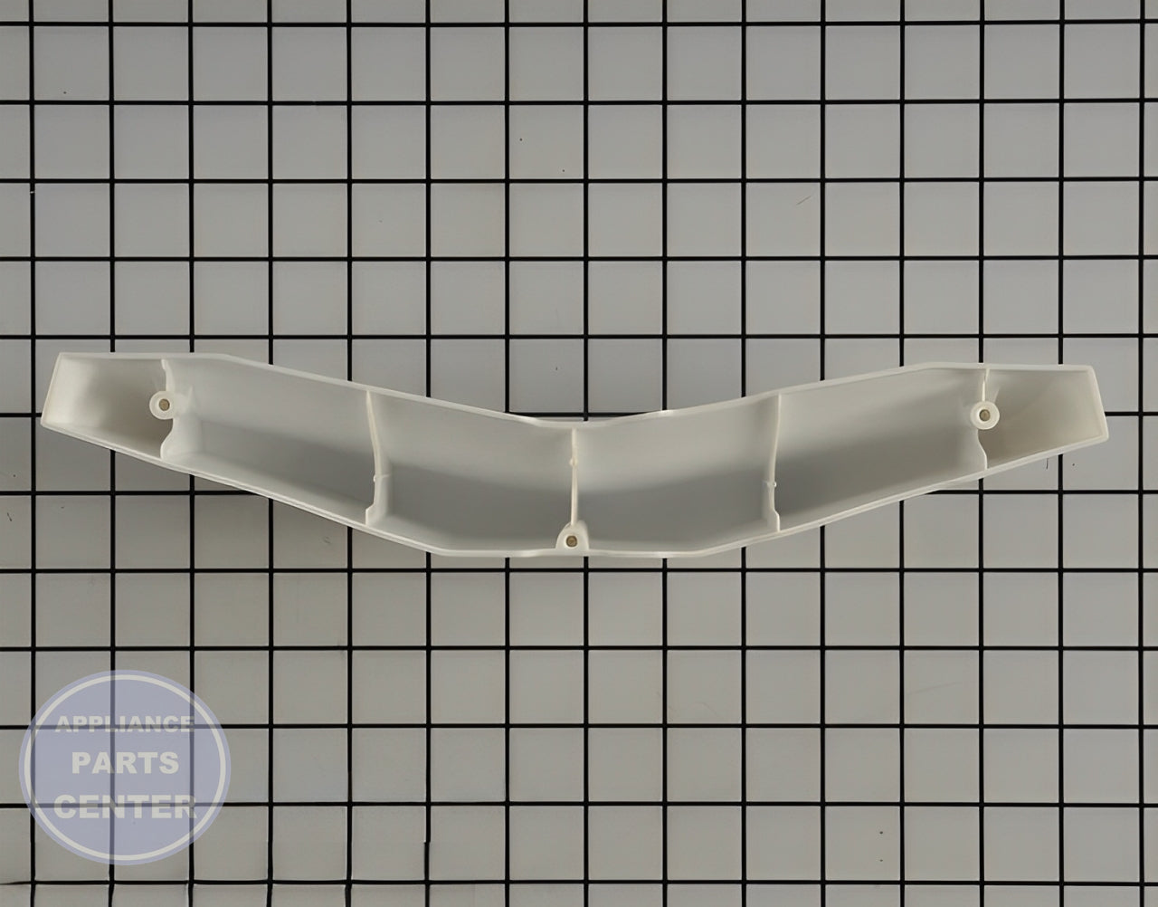 GE Dryer Baffle WE14X20683 - Side view with precise measurements