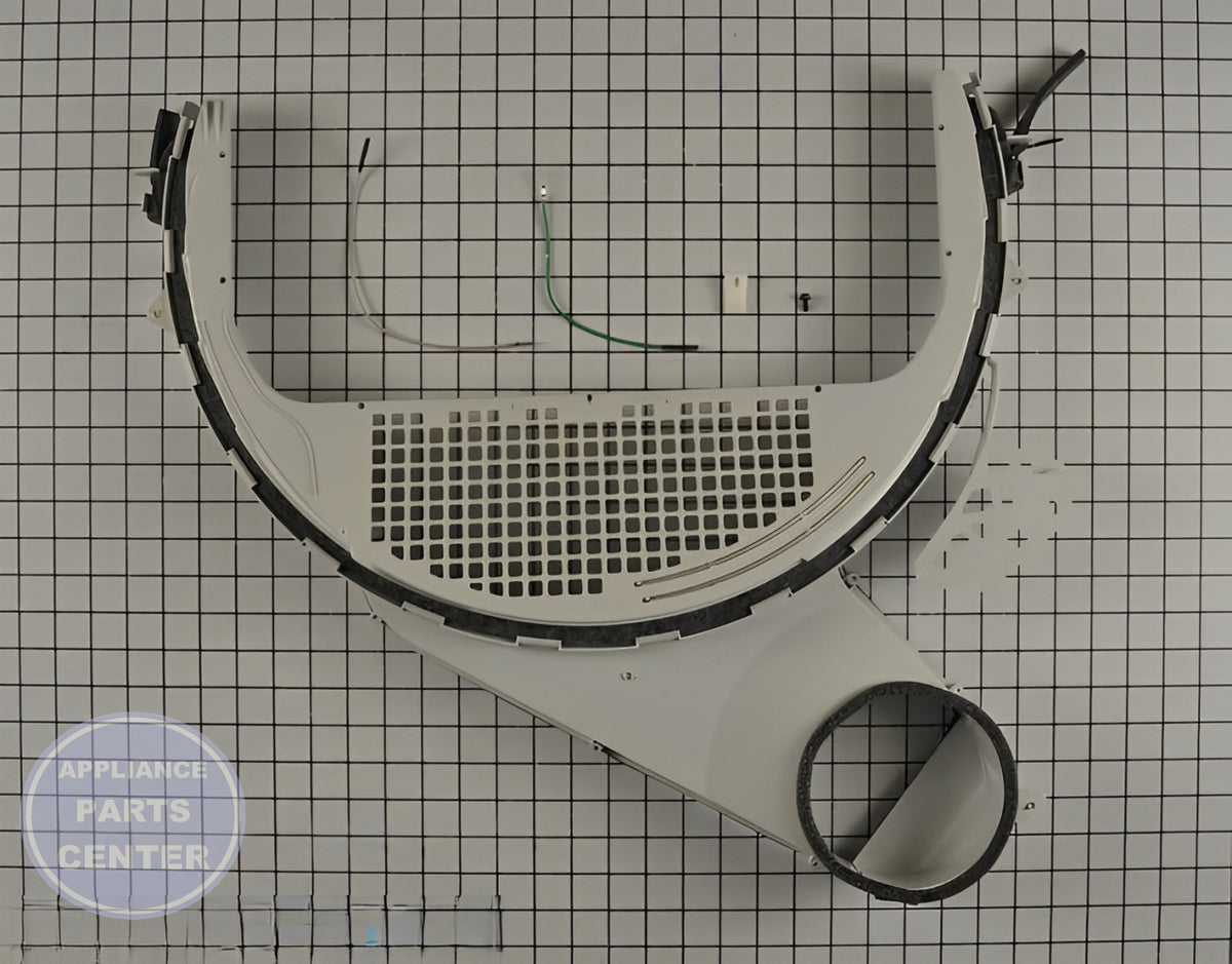 GE DRYER LINT FILTER TRAP ASSEMBLY WE14X25080 - Detailed view of lint trapping mechanism