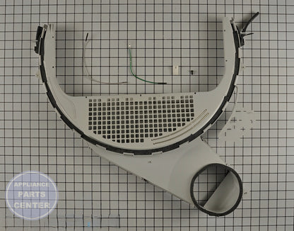 GE DRYER LINT FILTER TRAP ASSEMBLY WE14X25080 - Detailed view of lint trapping mechanism