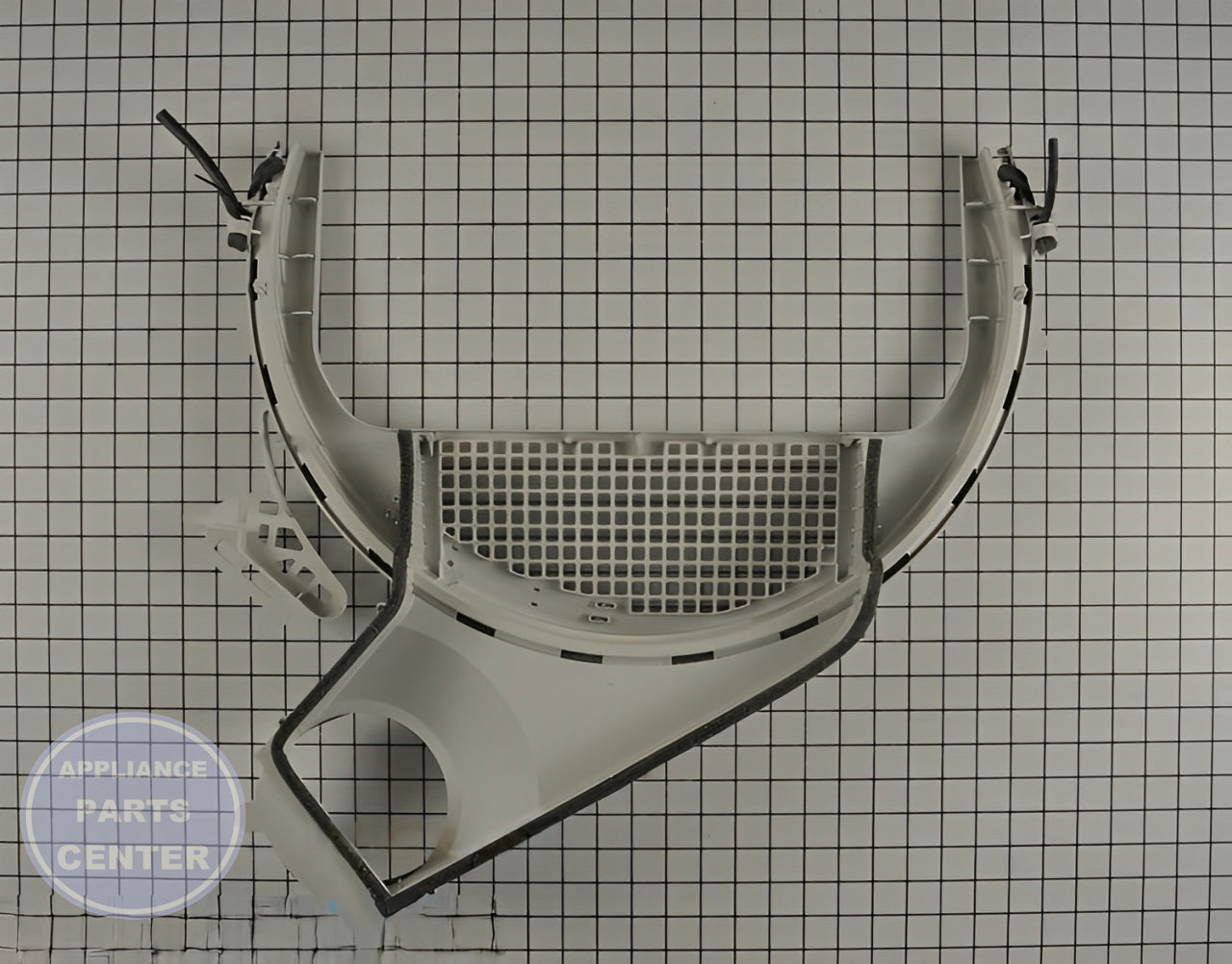GE DRYER LINT FILTER TRAP ASSEMBLY WE14X25080 - Side view with efficient specifications