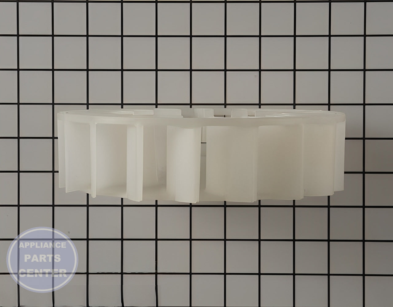 GE DRYER BLOWER WHEEL WE16X20393 - Detailed view of durable construction