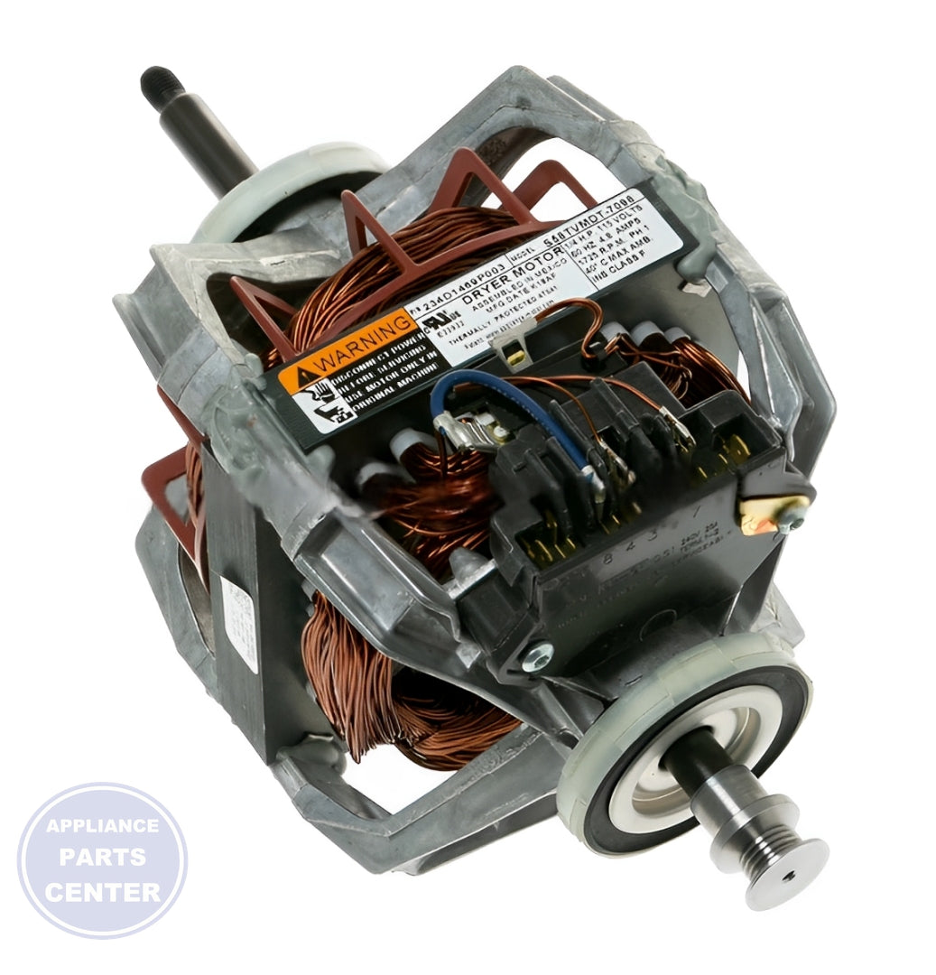 GE MOTOR AND PULLEY WE17X22214 - Main view showing heavy-duty construction for GE XYZ model