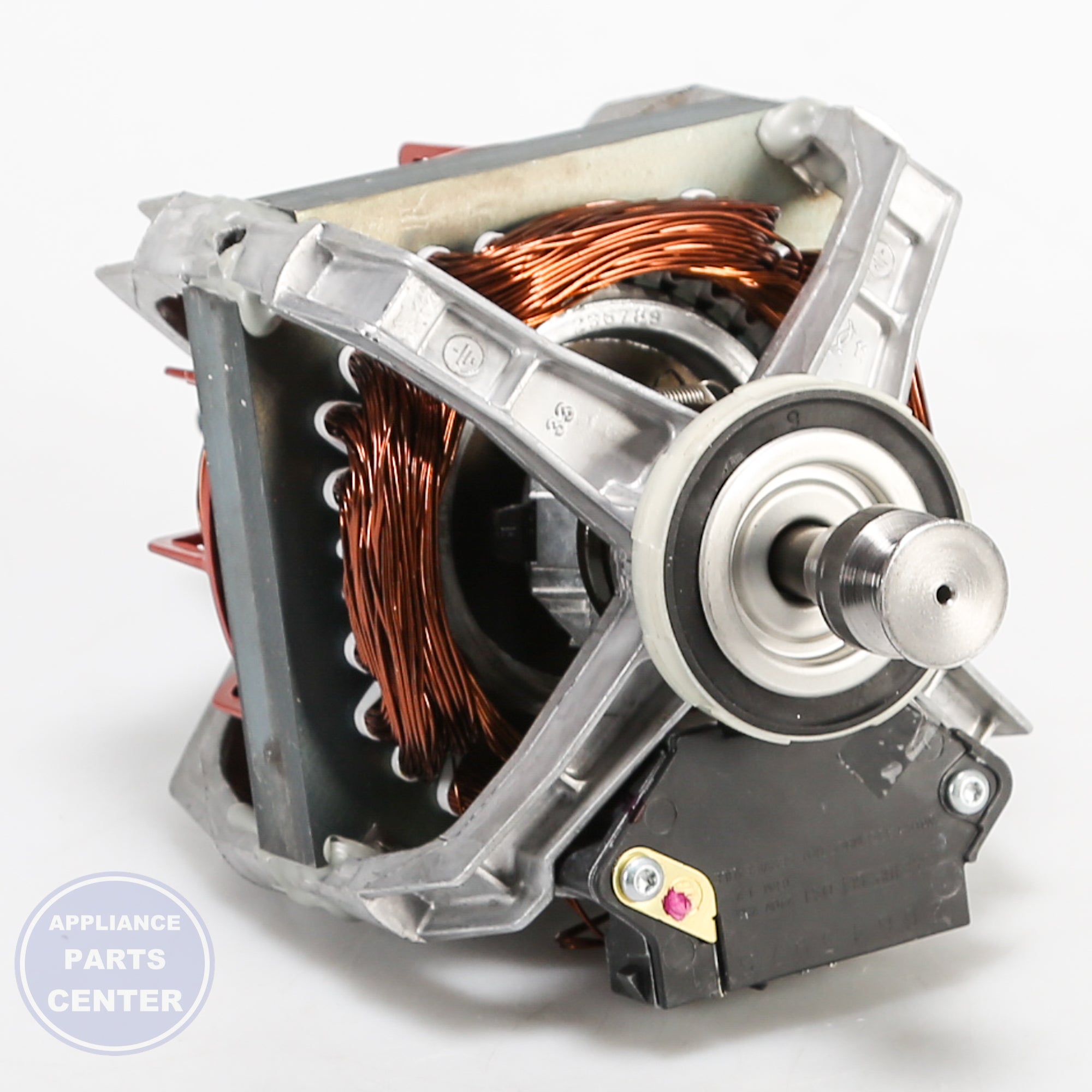 GEH DRYER MOTOR & PULLEY WE17X22215 - Installation in specific models showing key mounting points