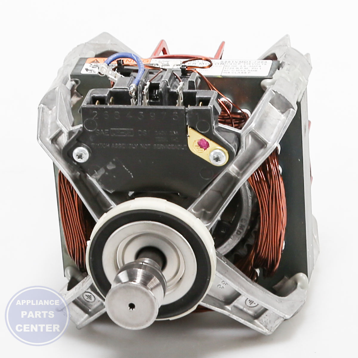 GEH DRYER MOTOR & PULLEY WE17X22215 - Installation in specific models showing key mounting points