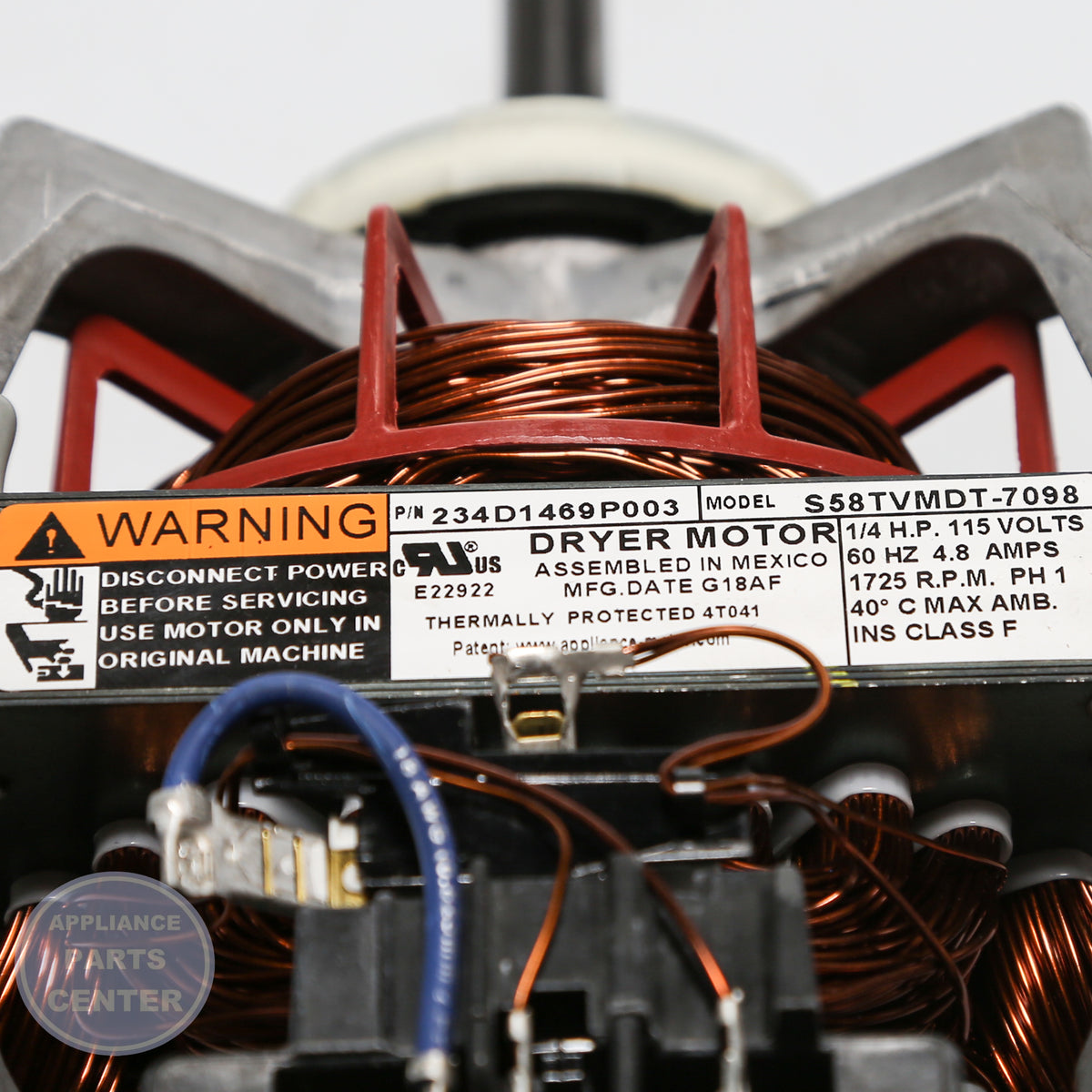 GEH DRYER MOTOR & PULLEY WE17X22215 - Installation in specific models showing key mounting points