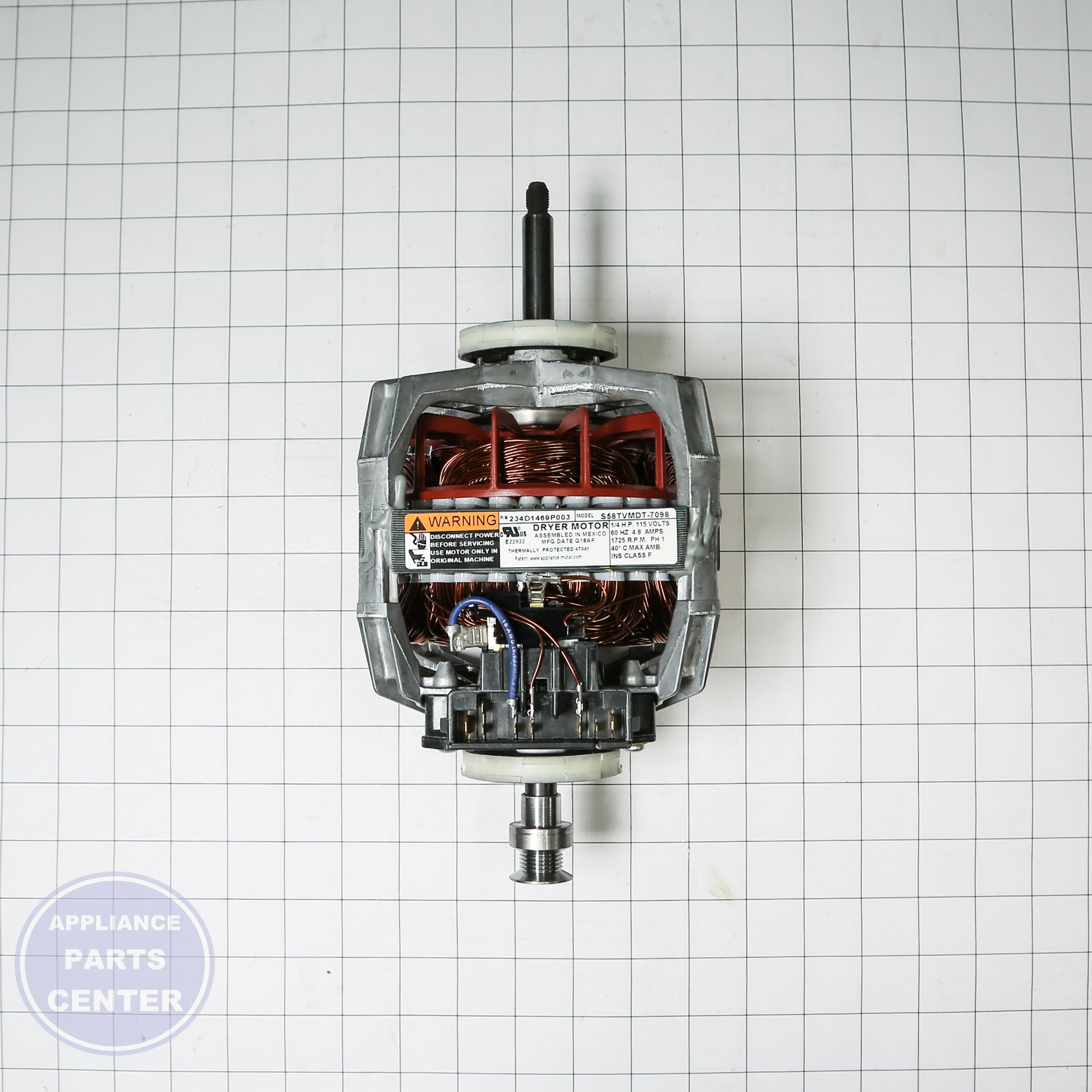 GEH DRYER MOTOR & PULLEY WE17X22215 - Installation in specific models showing key mounting points