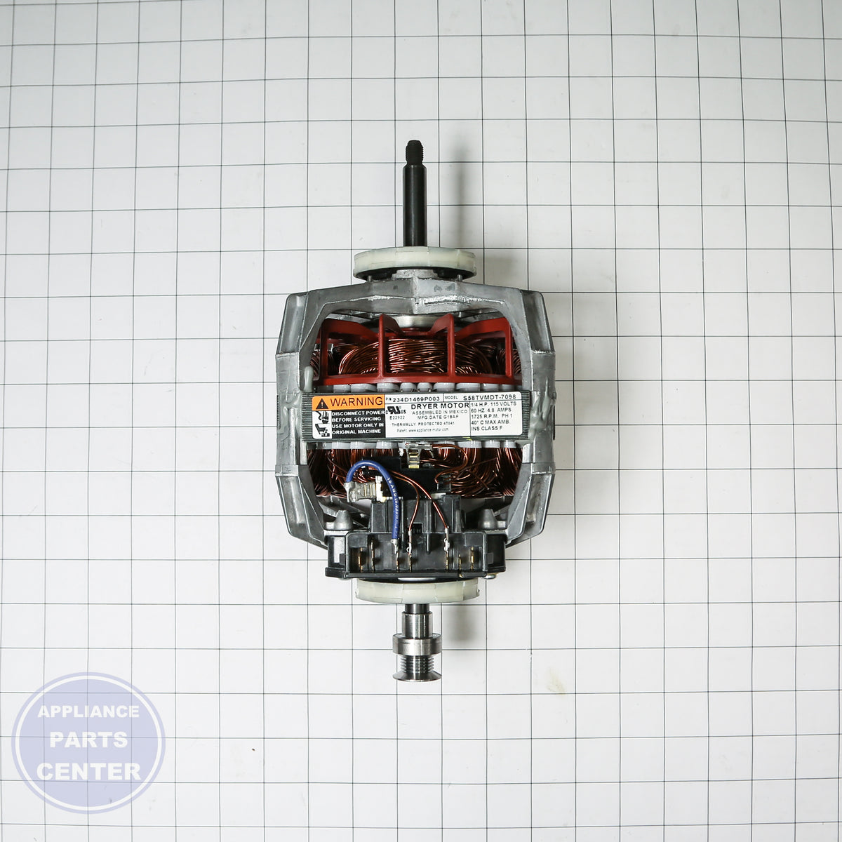 GEH DRYER MOTOR & PULLEY WE17X22215 - Installation in specific models showing key mounting points