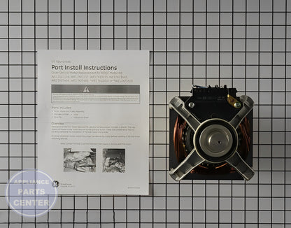 GE Dryer Drive Motor WE17X22217 - Main view showing pulley for GE dryer models