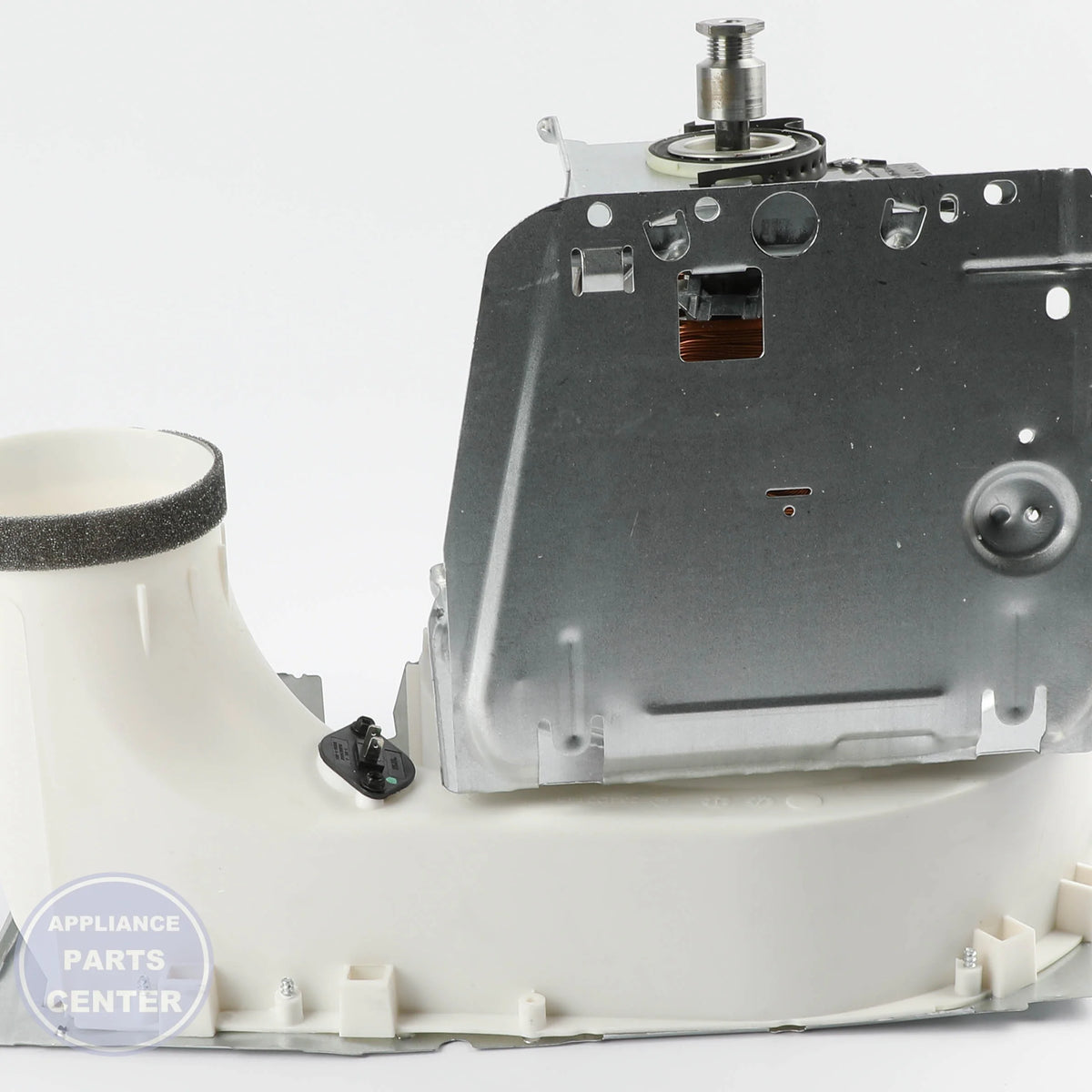 GEH MOTOR AND BLOWER ASM WE17X23056 - Main view showing efficient airflow for GEH Dryer models