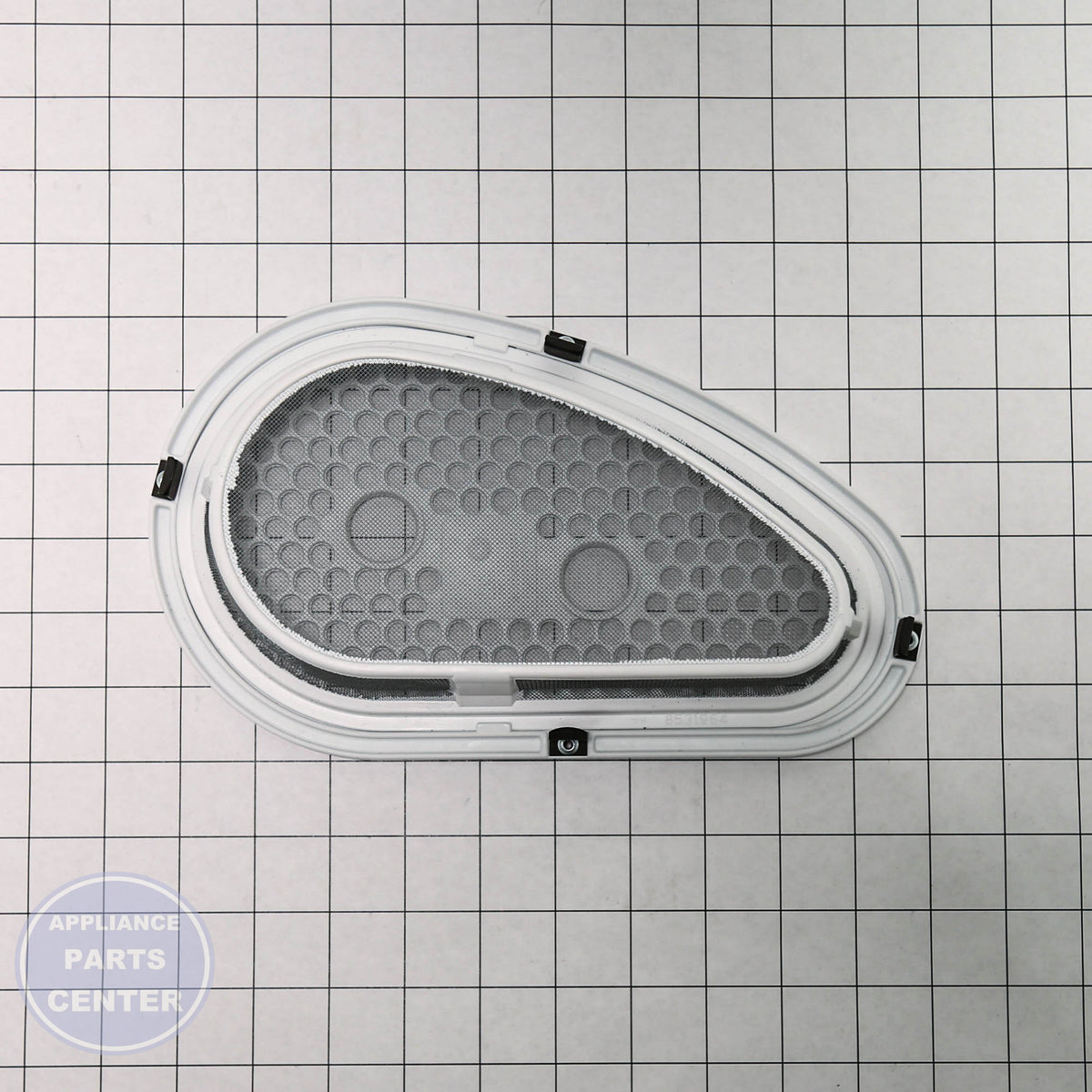GEH CVR LINT SCR WE18X25155 - Installation in GEH model showcasing easy mounting points