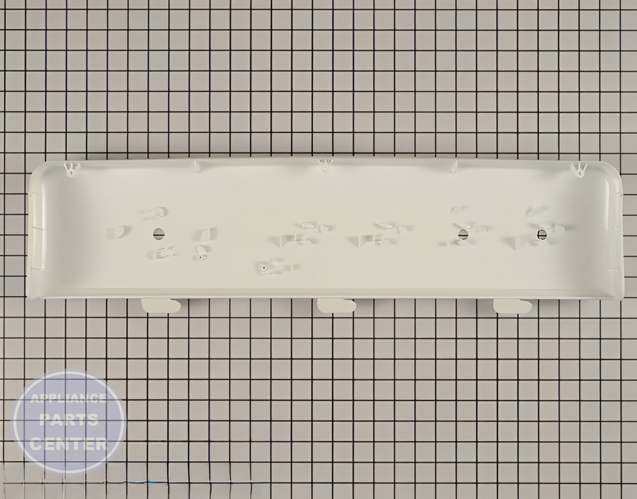 GE WHITE BACKSPLASH CONTROL PANEL WE19M1493 - Detailed view of control panel specifications