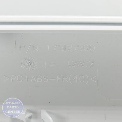 GEH BKSPL. ASM. AND GRAPH.WH WE19M1670 - Installation in specific model showcasing key mounting points