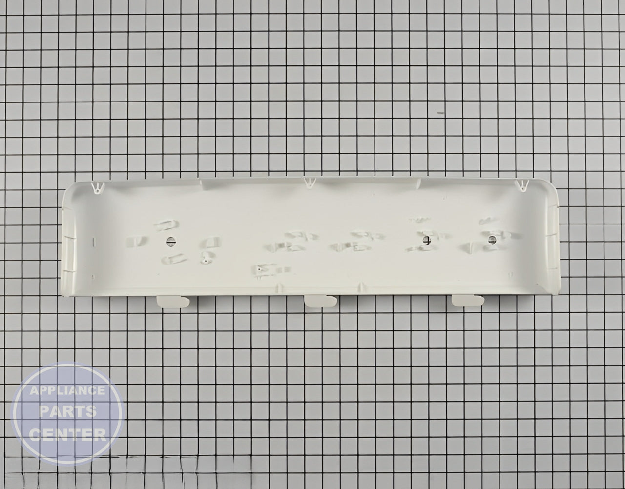 GE WASHER WHITE CONTROL PANEL BACKSPLASH WE19M1678 - Detailed view of sturdy construction