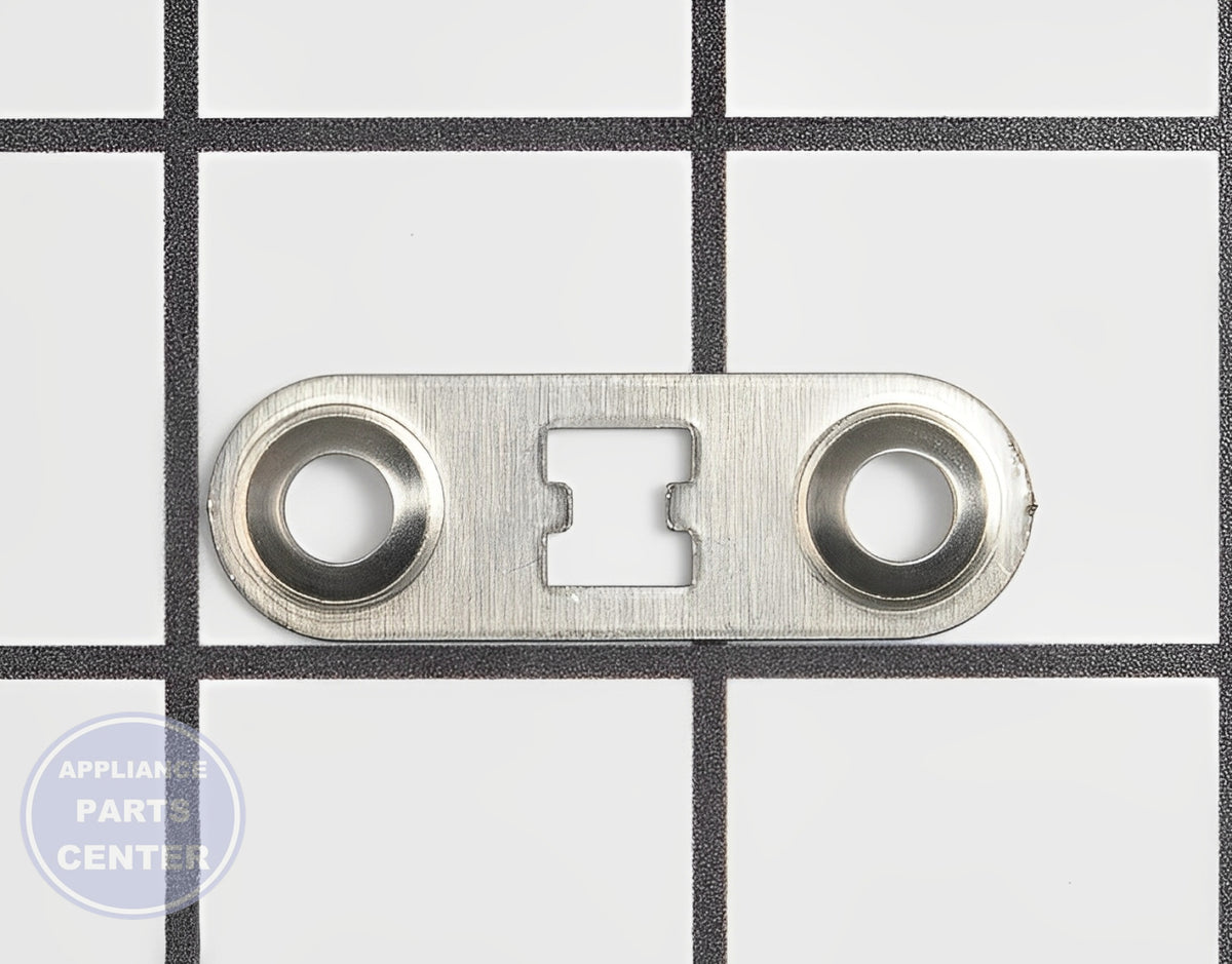 GE STRIKE PLATE WITH STRIKE HOLE WE1M570 - Detailed view of latch mechanism