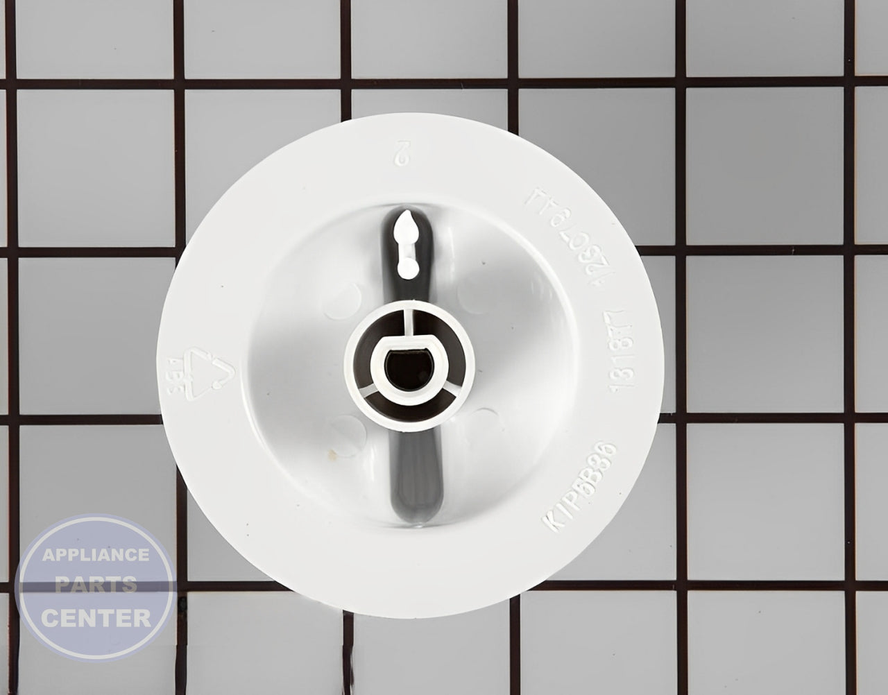 GE DRYER TIMER CONTROL KNOB WE1X1263 - Side view with precise measurements