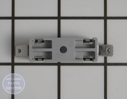 GE WASHER FUSE HOLDER WE1X21955 - Detailed view of thermal fuse and breaker mechanism
