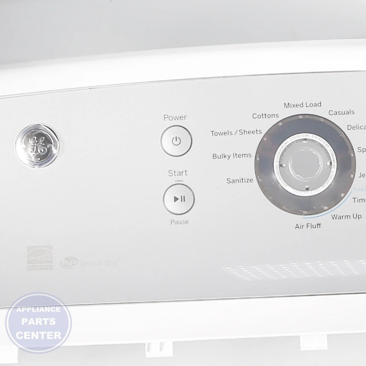 DRYER CONTROL PANEL WE20X25563 - Detailed view of durable construction