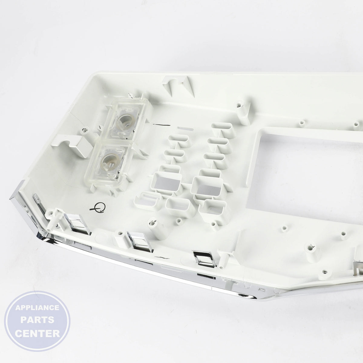 PANEL CONTROL ASM WE20X27598 - Side view with precise measurements
