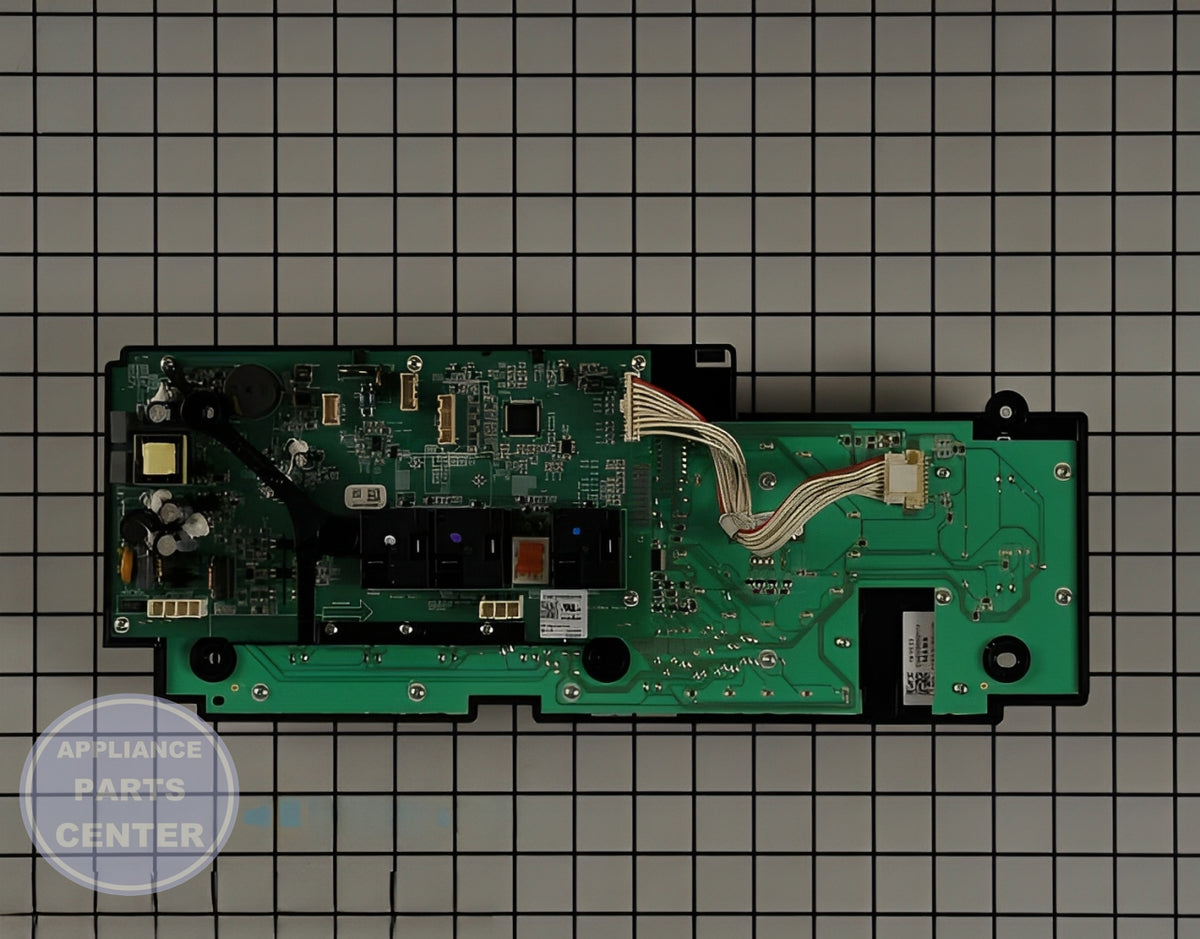 GE WASHER MAIN CONTROL BOARD AND CHASSIS WE22X35978 - Detailed view of the Circuit Board & Timer