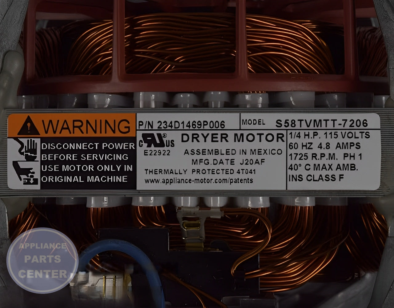 GE DRIVE AND PULLEY MOTOR KIT WE49X28295 - Main view showing powerful motor for various GE appliance models