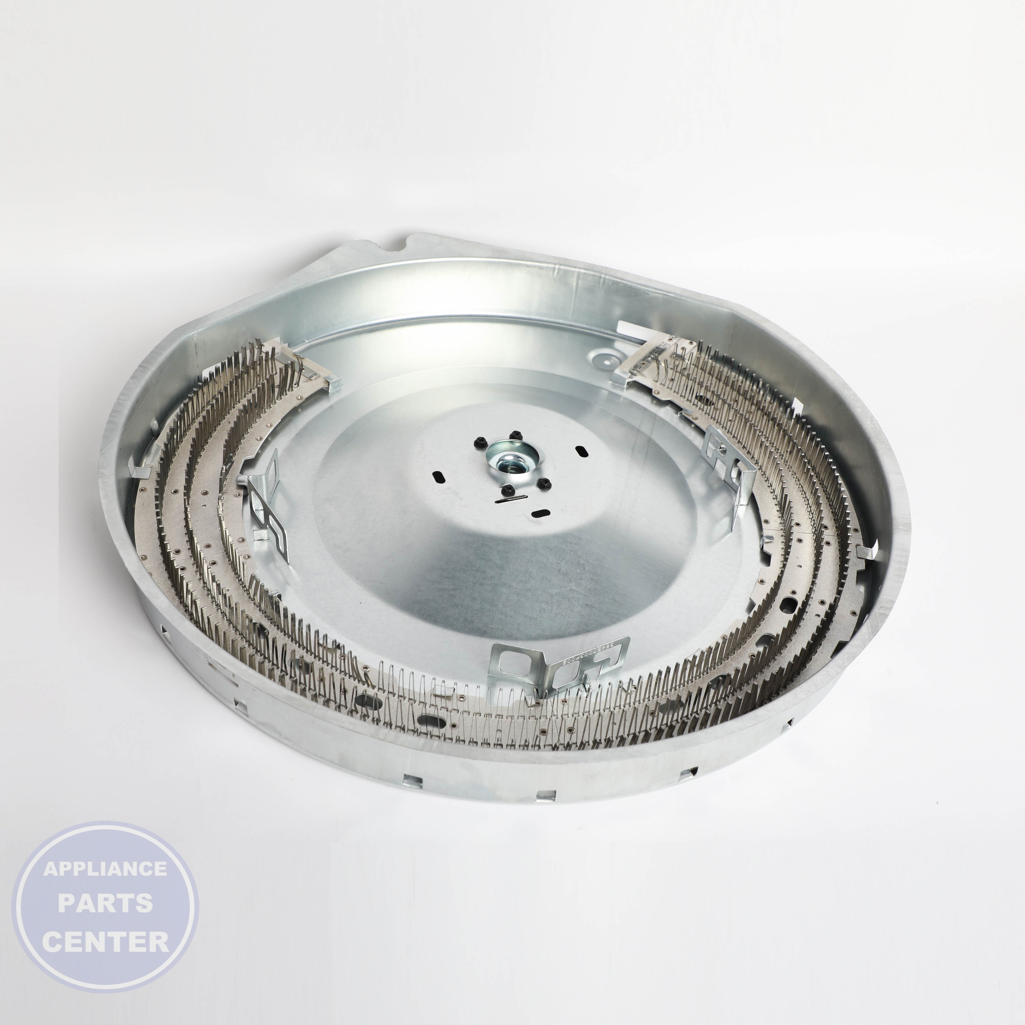HEATER & PURPLE WIRE SERVICE KIT WE49X37817 - Side view with precise measurements