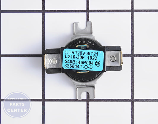 GE CYCLING THERMOSTAT WE4M181 - Main view showing precise temperature control for GE dryer models