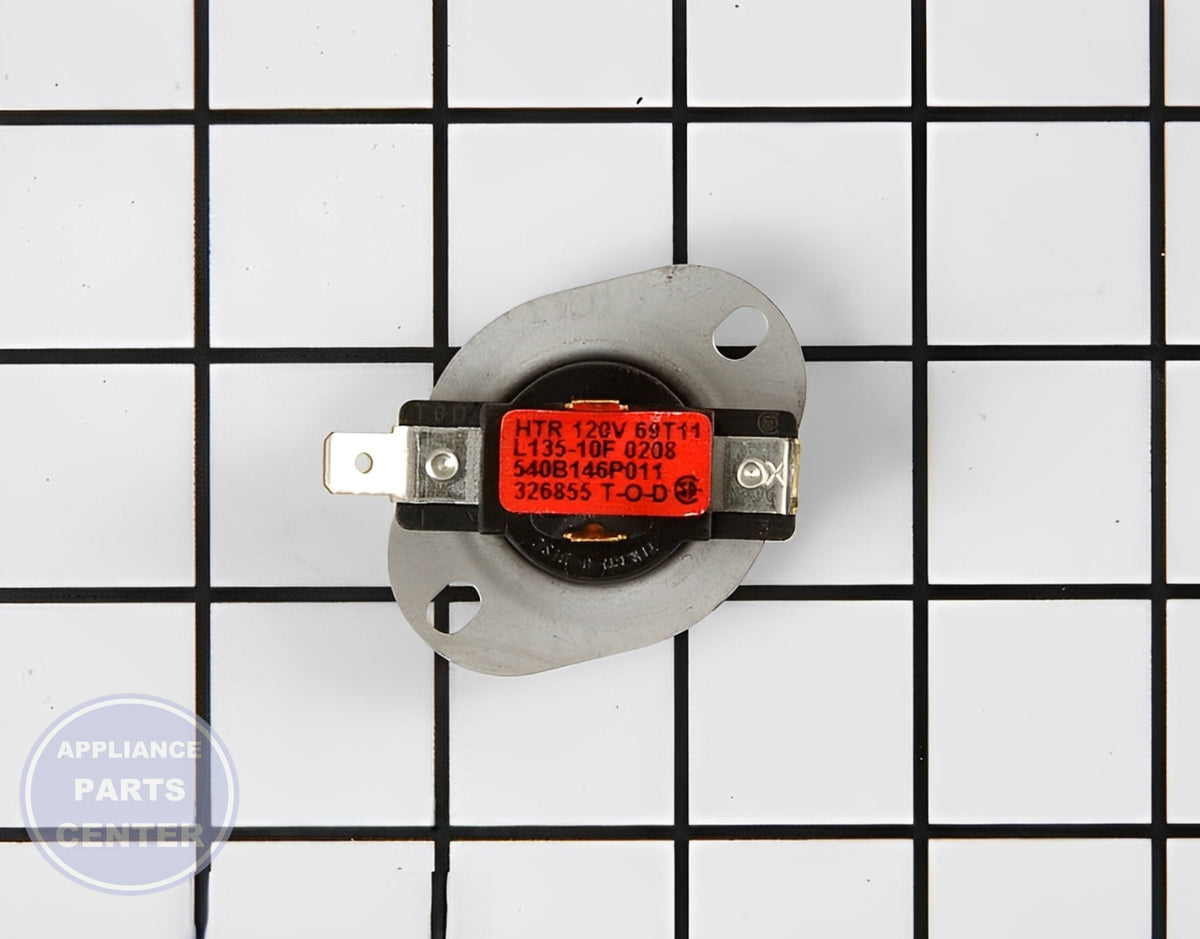 GE DRYER BIAS THERMOSTAT WE4M216 - Main view showing precise temperature control for GE Dryers