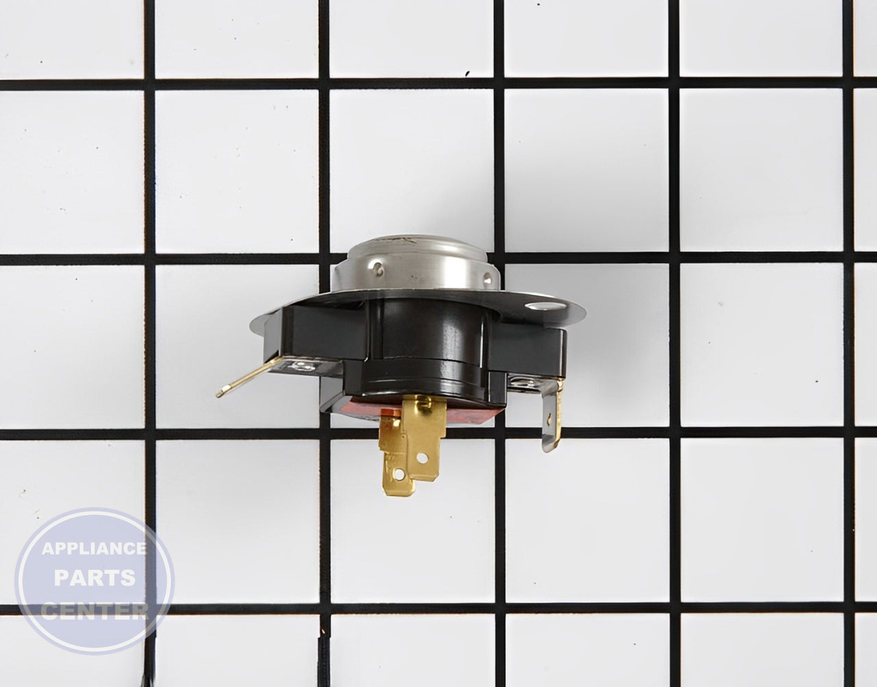 GE DRYER BIAS THERMOSTAT WE4M216 - Side view with precise settings