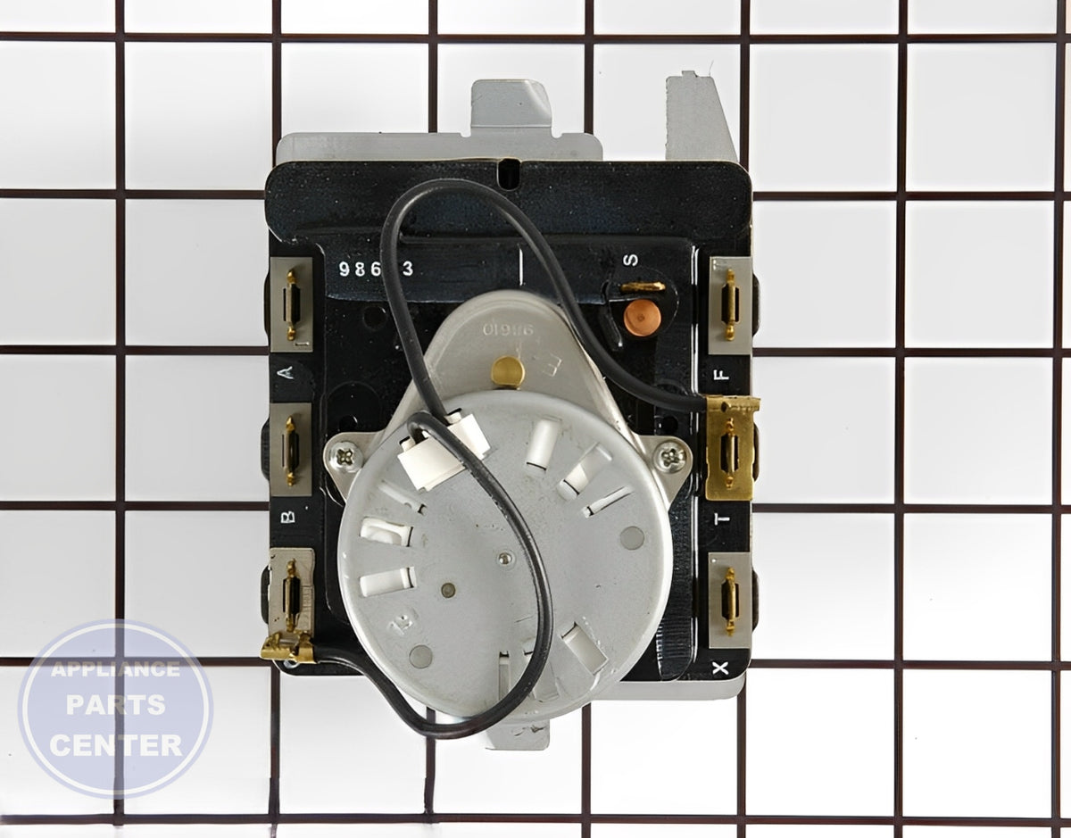 GE Whirlpool Dryer Timer WE4M271 - Main view showing control panel for GE and Whirlpool models