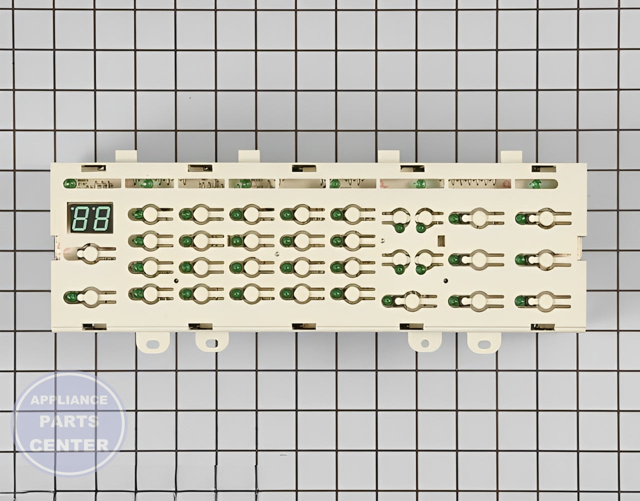 GE Dryer User Control and Display Board WE4M296 - Main view showing circuit board and timer for GE Dryer models