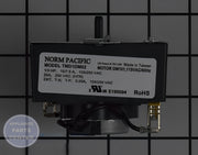 GE DRYER CONTROL TIMER ASSEMBLY WITH PLASTIC SHAFT WE4M359 - Main view showing durable plastic shaft for various GE dryer models
