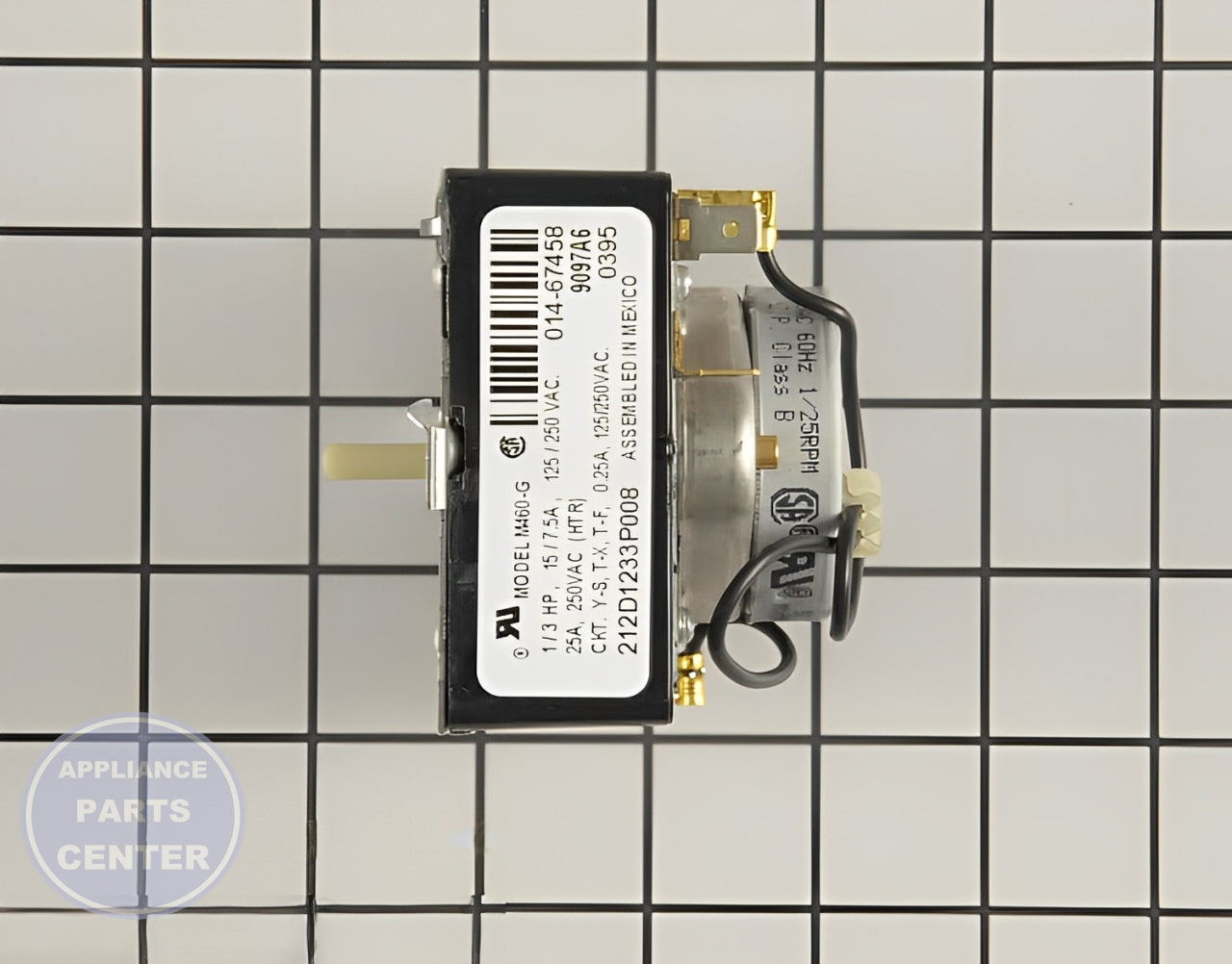 GEH TIMER PLAS. SHAFT WE4M360 - Main view showing precise timing for GEH Dryer