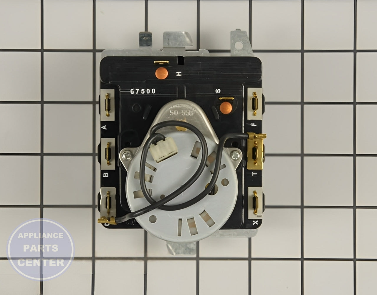 DRYER TIMER WE4M377 - Side view with durable Circuit Board and Timer